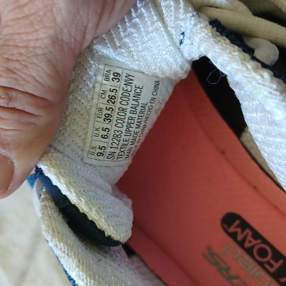 Skechers Memory Foam Blue/Pink Sneakers, 9 - Picture 7 of 7